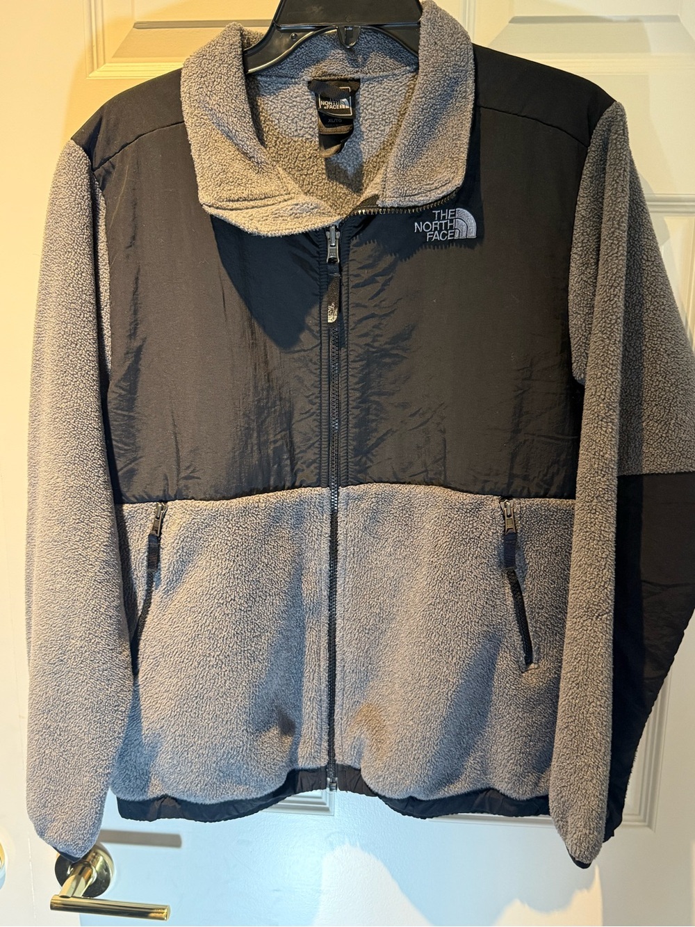 The North Face Grey and Black Denali Fleece Jacket